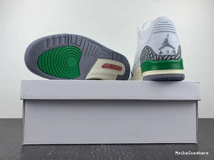 MaikeSneakers Retro 3 Fashionable 3829 Green Lucky CK9246- Jordan 1025